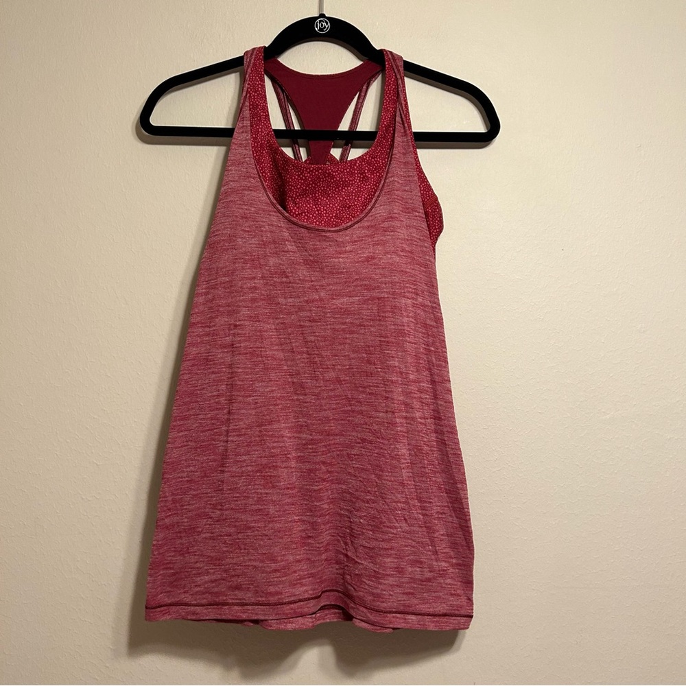 Lululemon Ruby Red Twist and Toil Tank Size 8‎